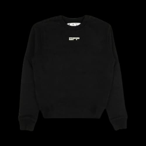 Off-White FW20 Masked Face Arrow Sweatshirt 'Black White'