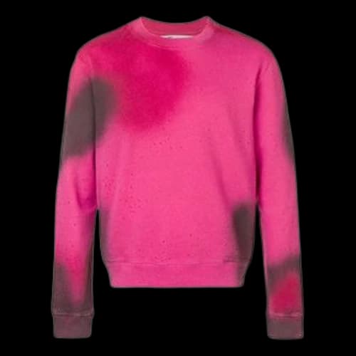 Off-White Arrows Pattern Round Neck Rose Red