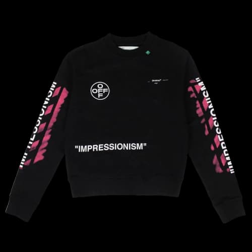 Off-White SS19 Diagonal Stencil Mens Logo Sweater