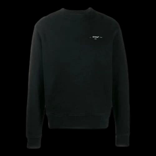 Off-White Alphabet Logo Pattern Long Sleeves Loose Fit Black