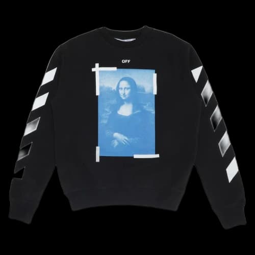 Off-White Monalisa Slim Crewneck 'Black/White'