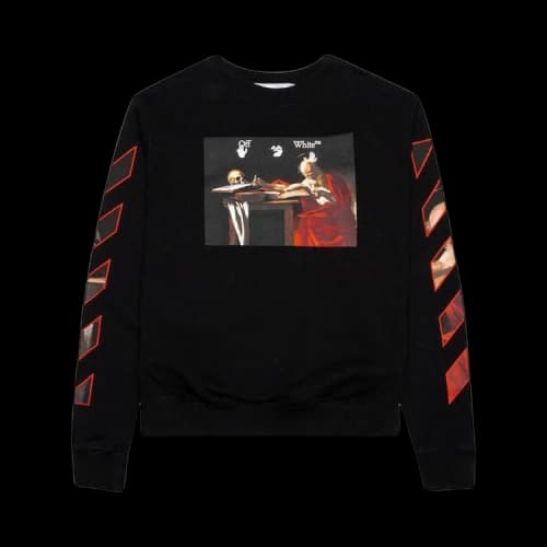 Off-White Caravaggio Slim Crewneck 'Black/Red'