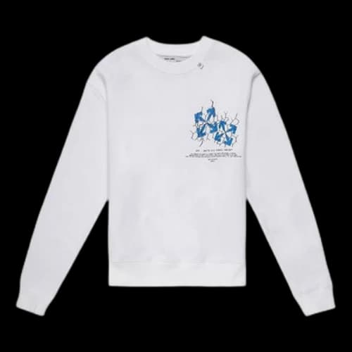 Off-White Fence Arrows T-Shirt Arrow Printing Long Sleeves