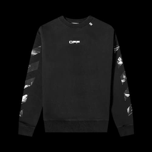 Off-White Caravaggio Square Slim Crewneck 'Black/Multi'