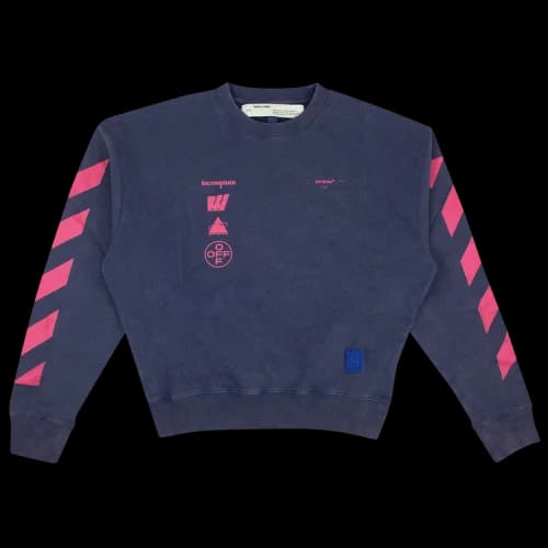 Off-White Mariana Crewneck Sweatshirt 'Blue'