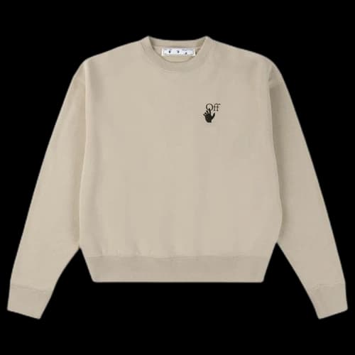 Off-White Bubble Arrow Over Crewneck 'Abbey Stone'