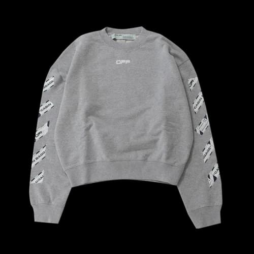 Off-White Airport Tape Over Crewneck 'White'