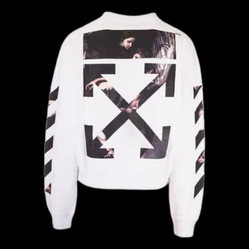 Off-White Caravaggio Arrows Round Neck Sweater