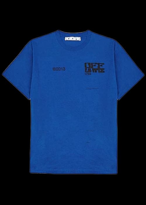 OFF-WHITE Tech Marker Over Crewneck Blue
