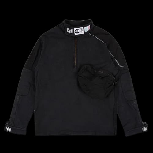 Off-White Parachute Half Zip Sweatshirt 'Black'