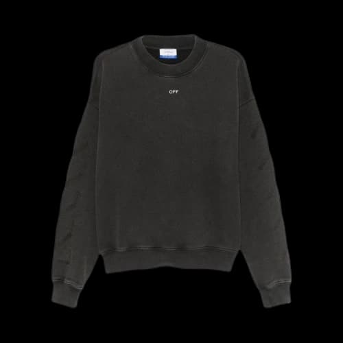 Off-White Saint Matthew Skate Crewneck Sweatshirt 'Black/Grey'