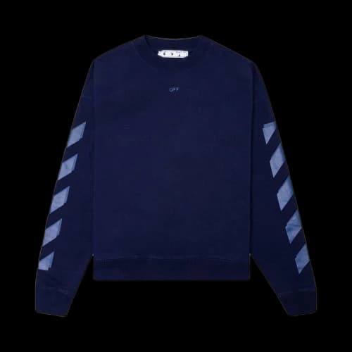 Off-White Rubber Arrow Skate Crewneck 'Blue/Blue'