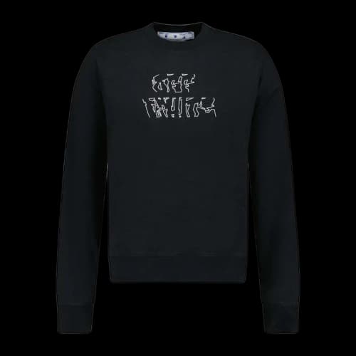 OFF-WHITE Arrow Print Sweatshirt Black