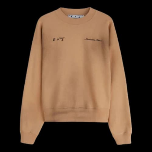Off-White x Mercedes-Benz Weave Knit Pullover 'Autumn Beige'