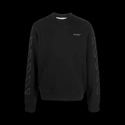 Off-White Diag Outline Slim Crewneck 'Black'