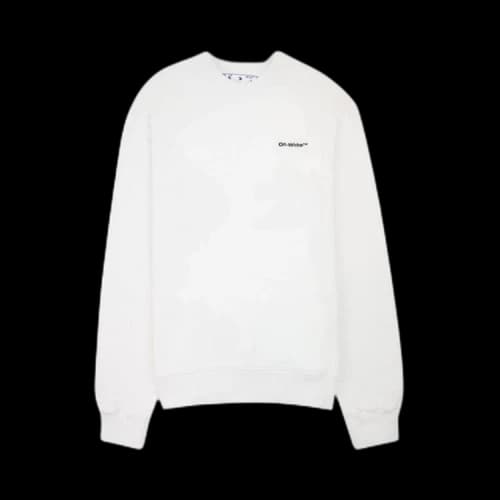 Off-White Wave Diag Sweatshirt 'White'