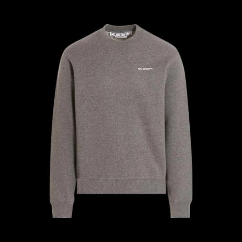 Off-White Wave Outline Diag Sweatshirt 'Grey'