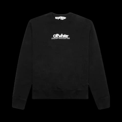 Off-White Chunky Logo Slim Crewneck 'Black/White'
