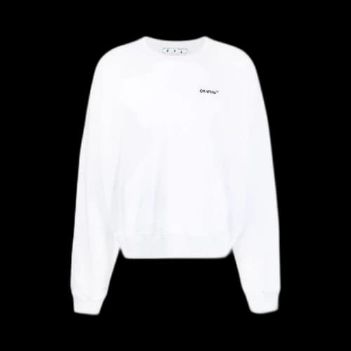 Off-White Caravaggio Arrow Over Crewneck 'White/Black'