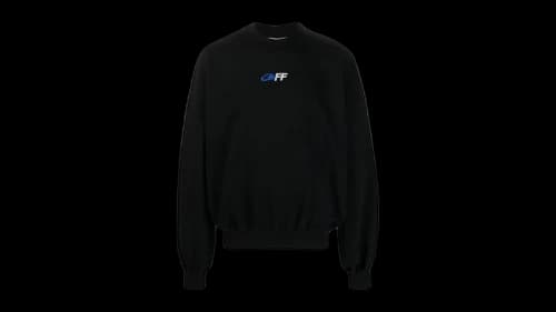 OFF-WHITE Exact Opposite Boxy Fit Sweatshirt Black