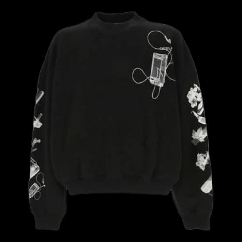 Off-White Scan Arr Over Crewneck Sweatshirt 'Black White'