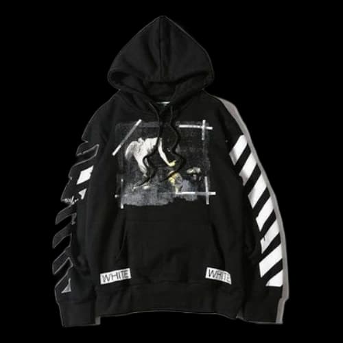 Off-White Caravaggio Hooded Sweatshirt Black