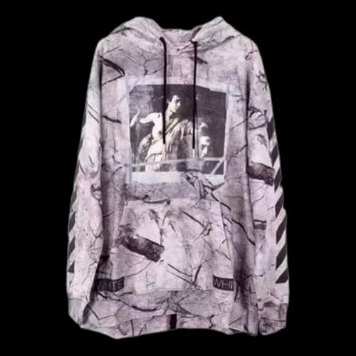 Off-White SS21 Marble Printing Unisex Gray