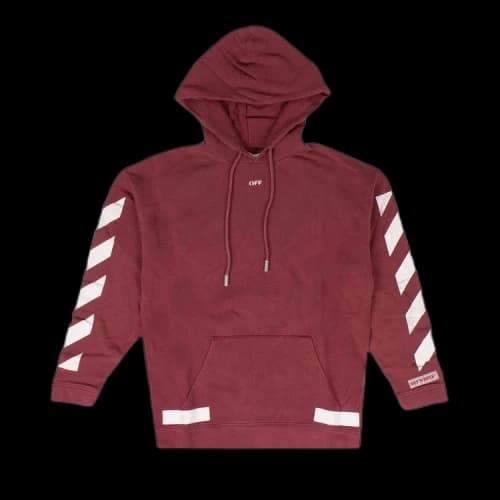 Off-White Diags Arrows Hooded Sweatshirt 'Red'