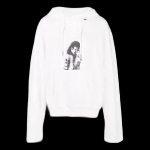 Off-White MJ Pattern Printing Loose White