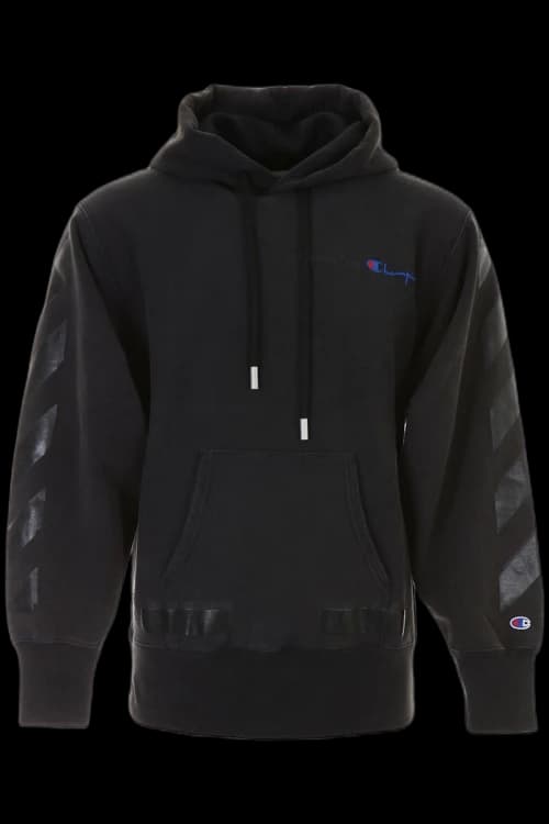 OFF-WHITE x Champion Hoodie Black