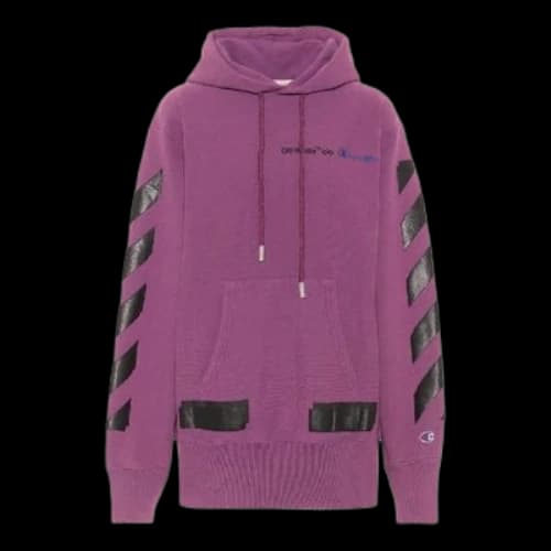 Off-White x Champion logo Sweater Purple (Women's)