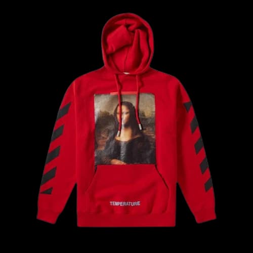 Off-White Mona Lisa Hooded Sweatshirt 'Red'