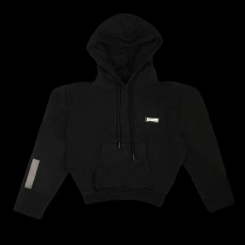 Off-White Cropped Sweatshirt 'Black'