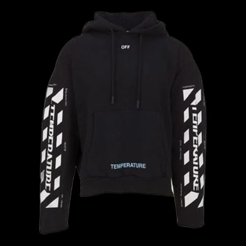 Off-White C/o Virgil Abloh Diag Temperature Cropped Men Black
