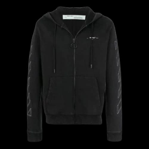 Off-White Unisex Print Jacket Black/Grey