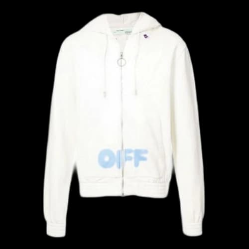 Off-White Logo Zipper White