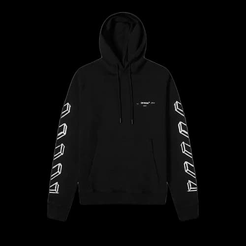 Off-White Diagonal Marker Arrows Hoodie 'Black'
