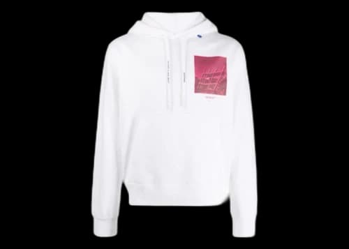 OFF-WHITE Arrows Sketch Loose Fit Hoodie White