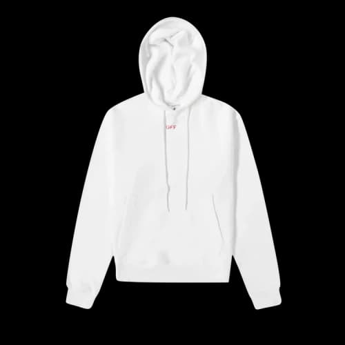 Off-White FW20 Stencil Arrows Hooded Pullover Men White