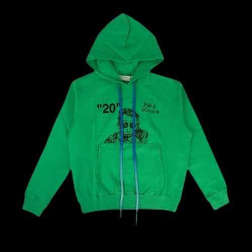 Off-White Public Television Sweatshirt 'Green'