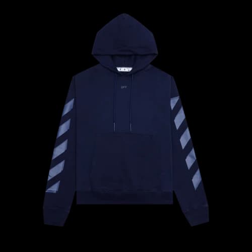 Off-White FW21 Arrow Pattern Printing Loose Fit Blue