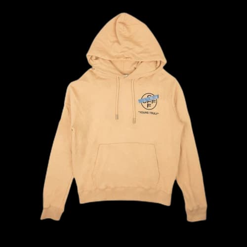 Off-White Arrow Tape Hoodie 'Salmon'