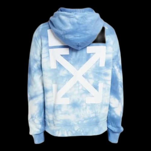 Off-White x END.CHEMICAL WASH Slim Back Arrows Sketch Mens Normal Fit Sweater Tie Dye