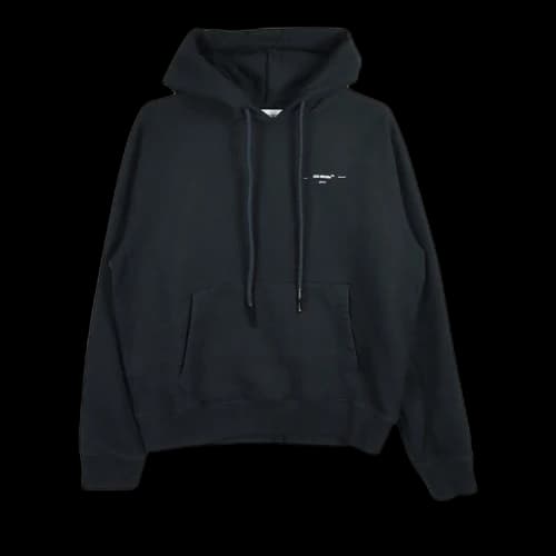 Off-White Logo Slim Hoodie 'Black/White'