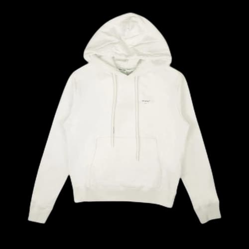 Off-White Arrow Logo Slim Hoodie 'White/Silver'