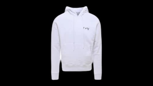 OFF-WHITE Ow Logo Slim Fit Hoodie White