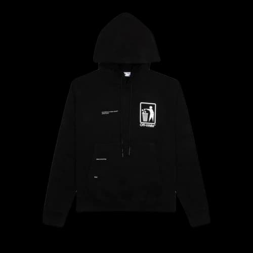 Off-White Take Care Slim Hoodie 'Black/White'