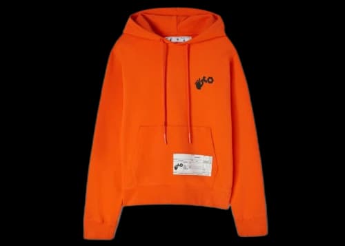 OFF-WHITE x Teenage Engineering Logo Patch Hoodie Orange/White