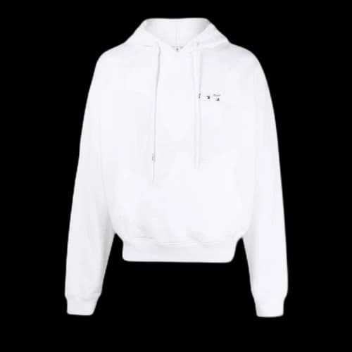 Off-White Caravaggio Paint Over Hoodie 'White/Black'