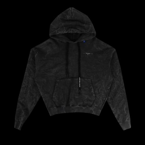 Off-White Marble Over Hooded Sweatshirt 'Grey'